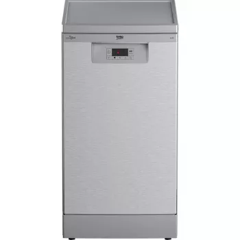 Slimline-Geschirrspüler Beko BDFS15020X, 10 Maßgedecke, 45 cm, 47 dB, 5 Programme, Invertermotor