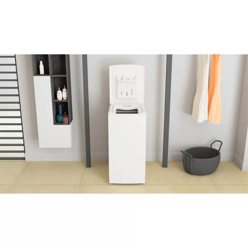 Whirlpool TDLR 6040L PL/N freistehende Toplader-Waschmaschine, 6 kg, 1000 U/min, weiß