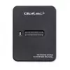 SSD-Gehäuse QOLTEC 50313 Schwarz — M.2 (22×80 / 22×110) PCIe & SATA, USB Typ-C (USB 2.0 / 3.2 Gen2)