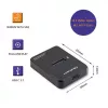 SSD-Gehäuse QOLTEC 50313 Schwarz — M.2 (22×80 / 22×110) PCIe & SATA, USB Typ-C (USB 2.0 / 3.2 Gen2)