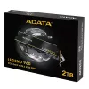 SSD ADATA LEGEND 960 M.2 NVMe 2 TB PCIe 4.0, Lesen 7400 MB/s, Schreiben 6800 MB/s, 3D NAND, Kühlkörper