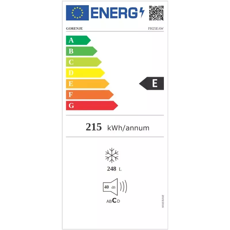 Gorenje FH25EAW Gefriertruhe Freistehend 248 L Weiß