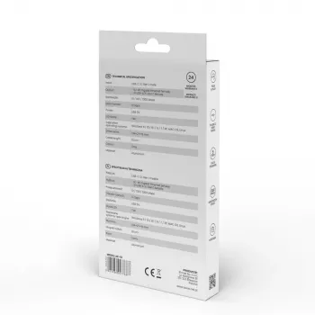 USB-C Hub SAVIO AK-57 mit 3× USB-A, RJ-45 Gigabit Ethernet (5000 Mbit/s), Aluminium grau