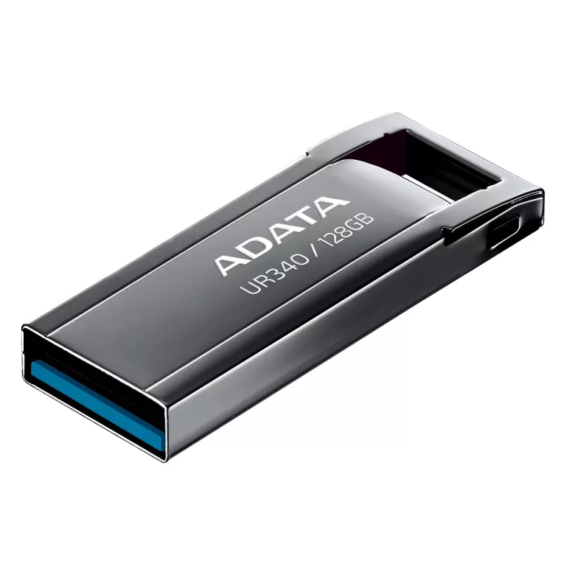 USB-Flash-Laufwerk ADATA UR340 128 GB USB Typ-A 3.2 Gen 2, Metallgehäuse, schwarz