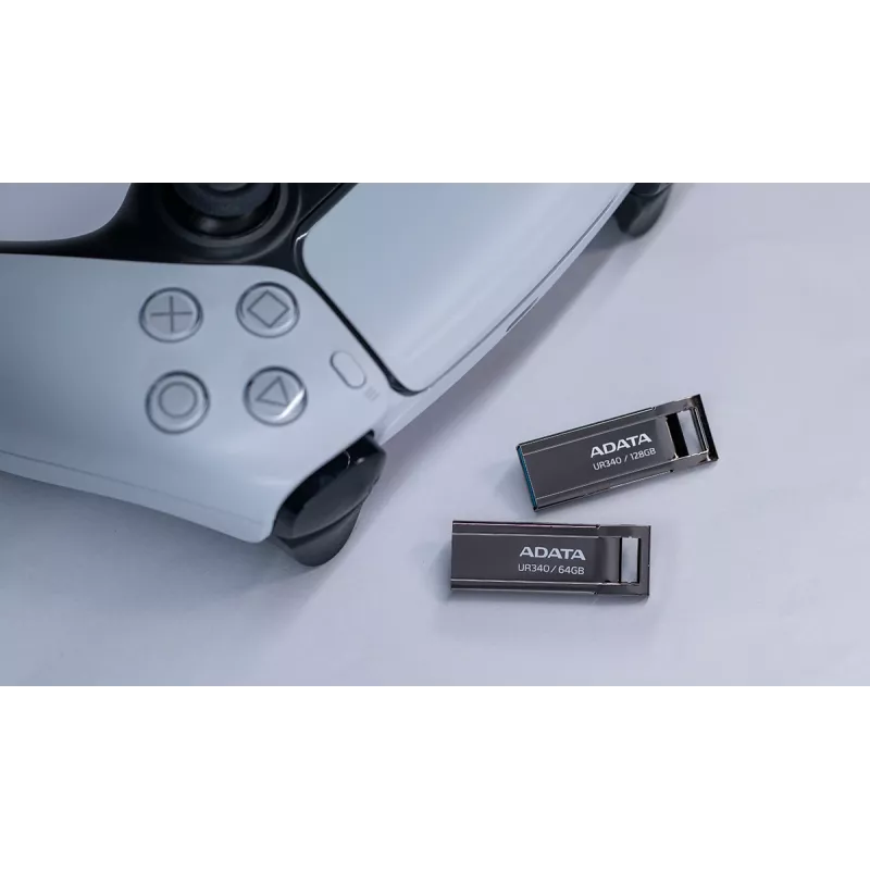 USB-Flash-Laufwerk ADATA UR340 128 GB USB Typ-A 3.2 Gen 2, Metallgehäuse, schwarz