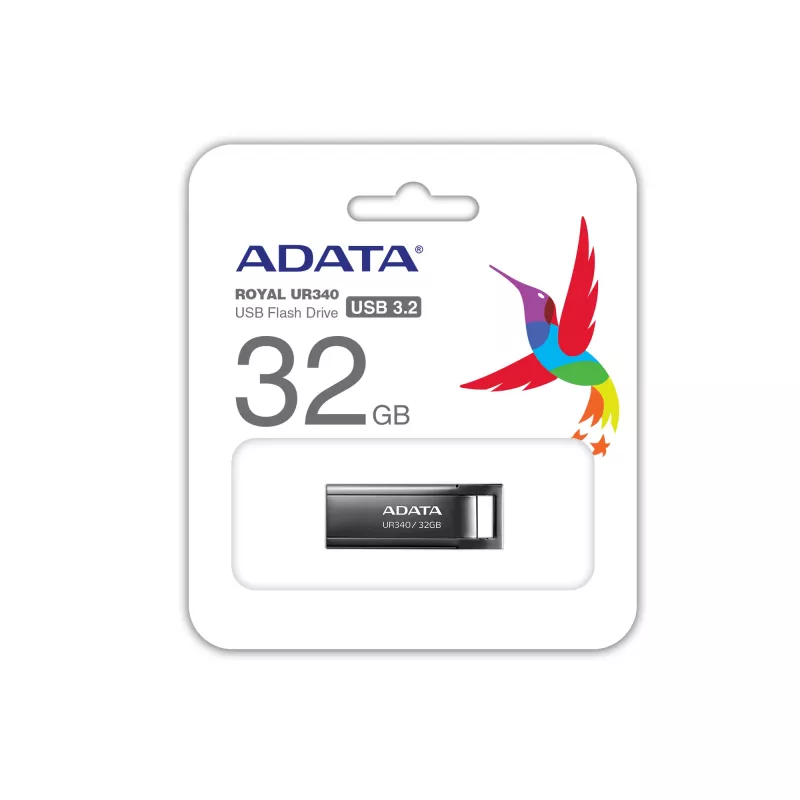 ADATA UR340 USB-Flash-Laufwerk 32 GB USB Type-A 3.2 Gen 1 (3.1 Gen 1) Schwarz