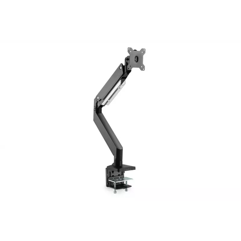 DIGITUS Einzelner Gasfeder-Monitor-Tischhalterung 35 Zoll, 15 kg max. schwarz