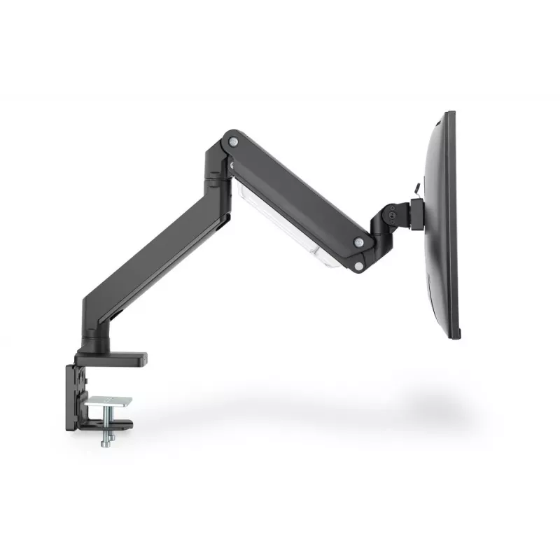 DIGITUS Einzelner Gasfeder-Monitor-Tischhalterung 35 Zoll, 15 kg max. schwarz