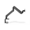 DIGITUS Einzelner Gasfeder-Monitor-Tischhalterung 35 Zoll, 15 kg max. schwarz