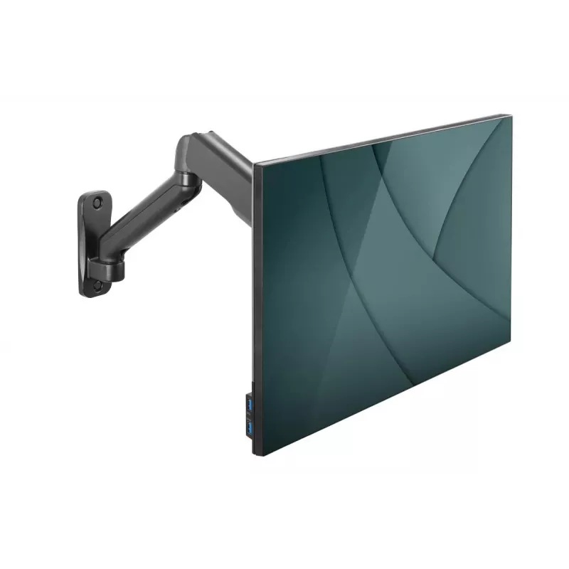 DIGITUS Einzel-Gasfeder Monitor-Wandhalterung 32 Zoll 9 kg max schwarz