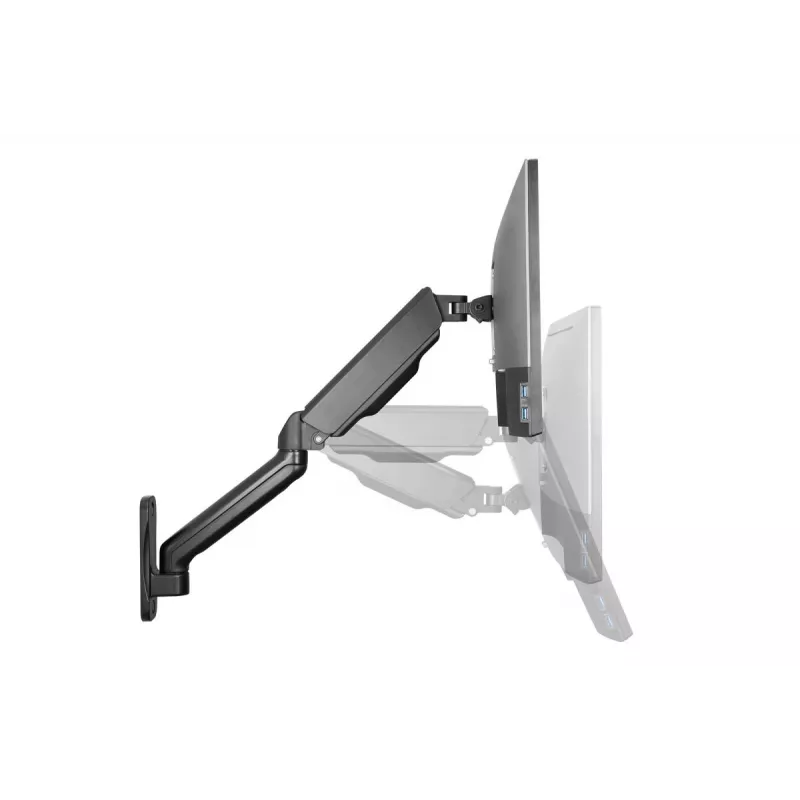 DIGITUS Einzel-Gasfeder Monitor-Wandhalterung 32 Zoll 9 kg max schwarz