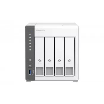 QNAP TS-433 NAS Tower ARM Cortex-A55 4 GB 0 TB QNAP QTS Weiß
