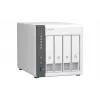 QNAP TS-433 NAS Tower ARM Cortex-A55 4 GB 0 TB QNAP QTS Weiß