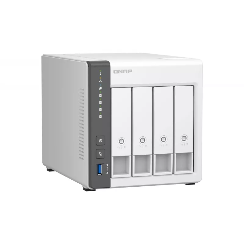 QNAP TS-433 NAS Tower ARM Cortex-A55 4 GB 0 TB QNAP QTS Weiß