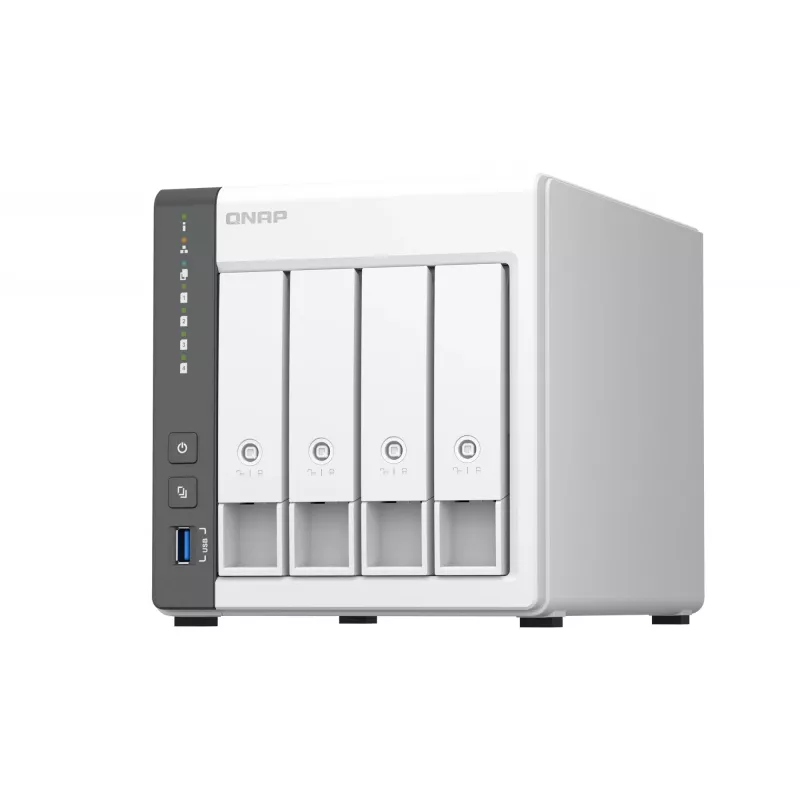 QNAP TS-433 NAS Tower ARM Cortex-A55 4 GB 0 TB QNAP QTS Weiß