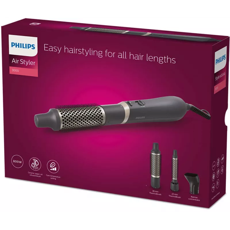 Philips 3000 series BHA301/00 Haarstyling-Tool Haarstyling-Set Warm Schwarz 800 W 1,8 m