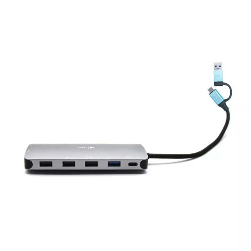 i-tec USB 3.0 USB-C/Thunderbolt 3x Display Metal Nano Dock mit LAN + Power Delivery 100 W