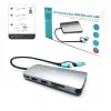 i-tec USB 3.0 USB-C/Thunderbolt 3x Display Metal Nano Dock mit LAN + Power Delivery 100 W