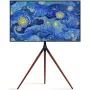 Boden-TV-Ständer TECHLY ICA-TR18SAM für 45 Zoll–65 Zoll (114,3–165,1 cm), VESA 200x200–600x400, Tragfähigkeit 32 kg, Walnuss