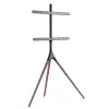 Boden-TV-Ständer TECHLY ICA-TR18SAM für 45 Zoll–65 Zoll (114,3–165,1 cm), VESA 200x200–600x400, Tragfähigkeit 32 kg, Walnuss