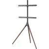 Boden-TV-Ständer TECHLY ICA-TR18SAM für 45 Zoll–65 Zoll (114,3–165,1 cm), VESA 200x200–600x400, Tragfähigkeit 32 kg, Walnuss