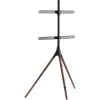 Boden-TV-Ständer TECHLY ICA-TR18SAM für 45 Zoll–65 Zoll (114,3–165,1 cm), VESA 200x200–600x400, Tragfähigkeit 32 kg, Walnuss