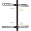 Boden-TV-Ständer TECHLY ICA-TR18SAM für 45 Zoll–65 Zoll (114,3–165,1 cm), VESA 200x200–600x400, Tragfähigkeit 32 kg, Walnuss