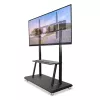 Tragbarer Bodenständer TECHLY Signage Display Mount ICA-TR31 für 55–120 Zoll Bildschirme, VESA 1200x600, max. Belastung 150 kg, schwarz