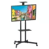Bodenständerhalterung TECHLY ICA-TR16T für 37-Zoll- bis 70-Zoll-Displays, VESA 200x200–600x400, bis zu 50 kg, höhenverstellbar, Rollen, Neigung ±10° (schwarz)