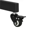 Bodenständerhalterung TECHLY ICA-TR16T für 37-Zoll- bis 70-Zoll-Displays, VESA 200x200–600x400, bis zu 50 kg, höhenverstellbar, Rollen, Neigung ±10° (schwarz)
