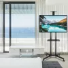 Bodenständerhalterung TECHLY ICA-TR16T für 37-Zoll- bis 70-Zoll-Displays, VESA 200x200–600x400, bis zu 50 kg, höhenverstellbar, Rollen, Neigung ±10° (schwarz)