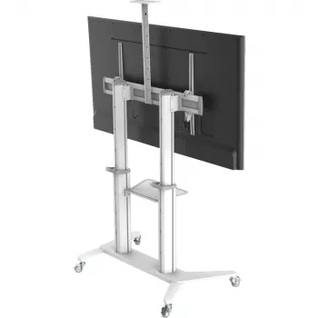 Techly ICA-TR49W Multimedia-Wagen/Ständer weiß für Flachbildschirm