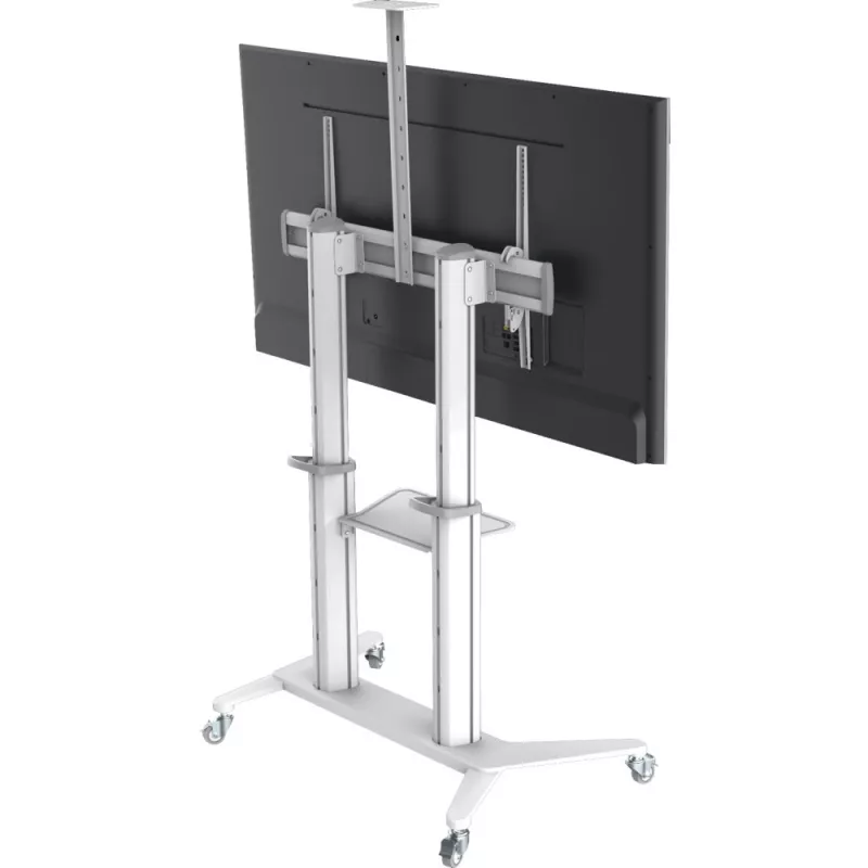 Techly ICA-TR49W Multimedia-Wagen/Ständer weiß für Flachbildschirm