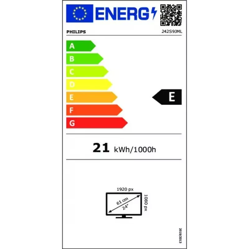 Philips S Line 242S9JML/00 Computer-Monitor 61 cm (24 Zoll) 1920 x 1080 Pixel Full HD LCD Schwarz