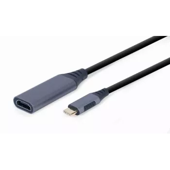 Videokabel-Adapter GEMBIRD USB Type-C auf HDMI A-USB3C-HDMI-01, 0,15 m, grau