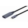 Videokabel-Adapter GEMBIRD USB Type-C auf HDMI A-USB3C-HDMI-01, 0,15 m, grau