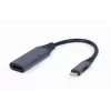 Videokabel-Adapter GEMBIRD USB Type-C auf HDMI A-USB3C-HDMI-01, 0,15 m, grau