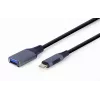 GEMBIRD USB 3.0 OTG Type-C- auf USB-Typ-A-Kabel (CM/AF), Space Grau