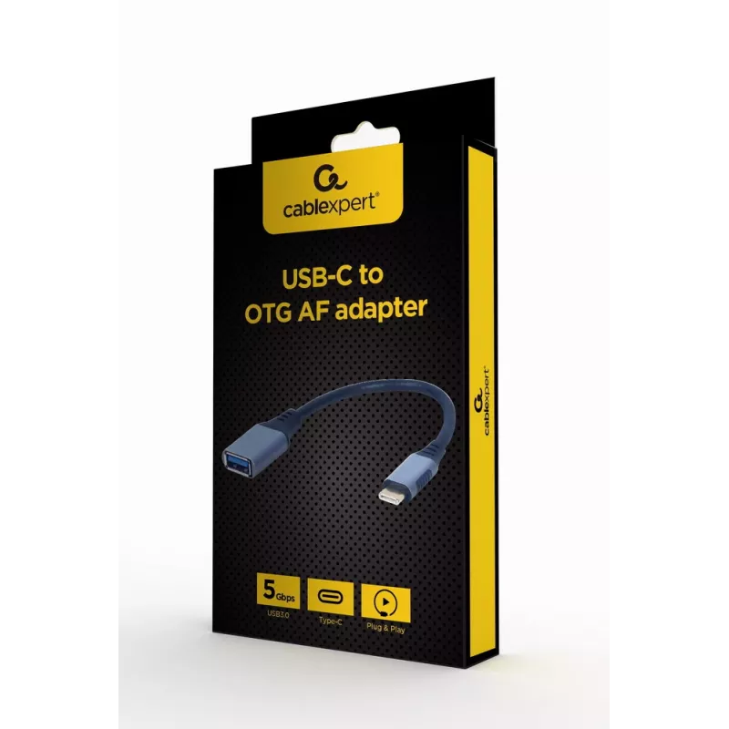 GEMBIRD USB 3.0 OTG Type-C- auf USB-Typ-A-Kabel (CM/AF), Space Grau