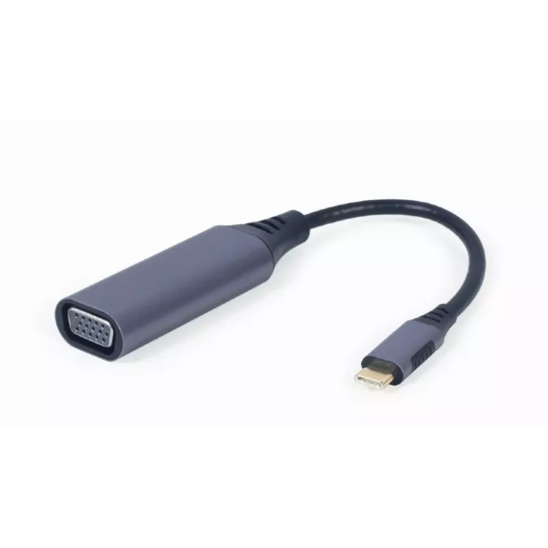 GEMBIRD USB-Typ-C-zu-VGA-Display-Adapter, 15 cm, Space Grau