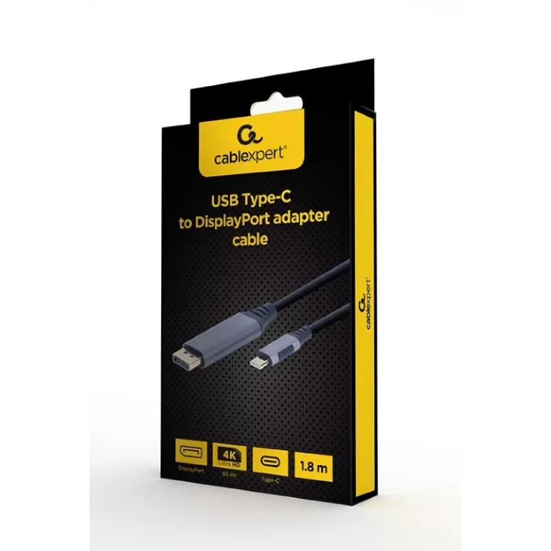 Gembird CC-USB3C-DPF-01-6 Videokabel-Adapter 1,8 m USB Type-C auf DisplayPort
