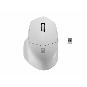 Wireless Bluetooth Optical Mouse NATEC Siskin 2 — 1600 DPI, Bluetooth 5.0, Right-hand, White