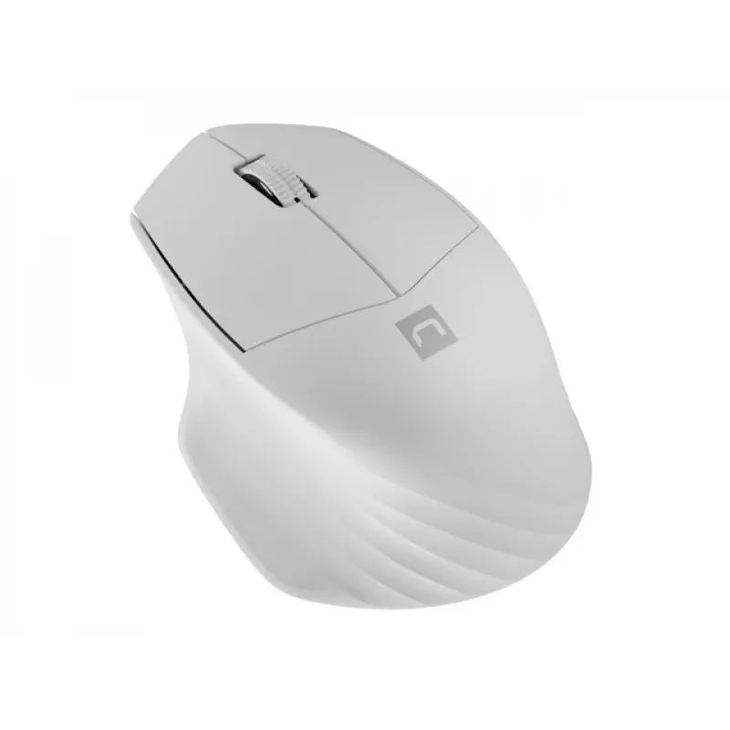 Wireless Bluetooth Optical Mouse NATEC Siskin 2 — 1600 DPI, Bluetooth 5.0, Right-hand, White