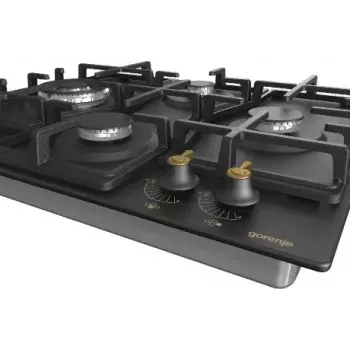 Gorenje GW6D42CLB Kochfeld Schwarz Einbau 60 cm Gas 4 Zone(n)