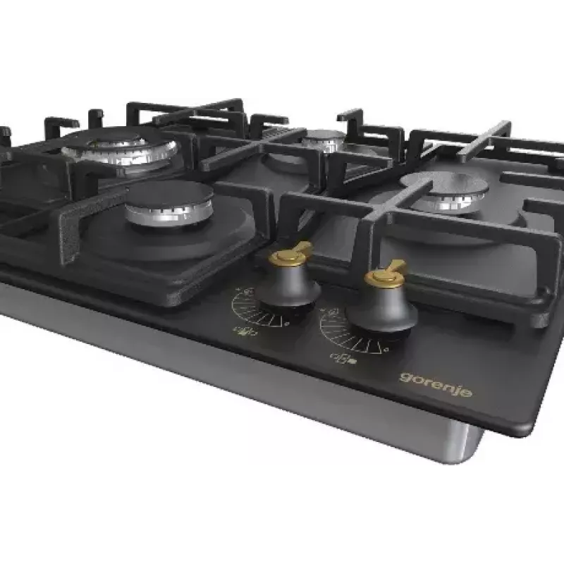 Gorenje GW6D42CLB Kochfeld Schwarz Einbau 60 cm Gas 4 Zone(n)