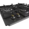 Gorenje GW6D42CLB Kochfeld Schwarz Einbau 60 cm Gas 4 Zone(n)