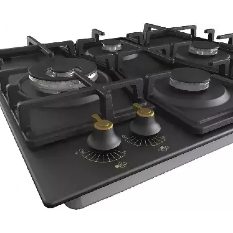 Gorenje GW6D42CLB Kochfeld Schwarz Einbau 60 cm Gas 4 Zone(n)