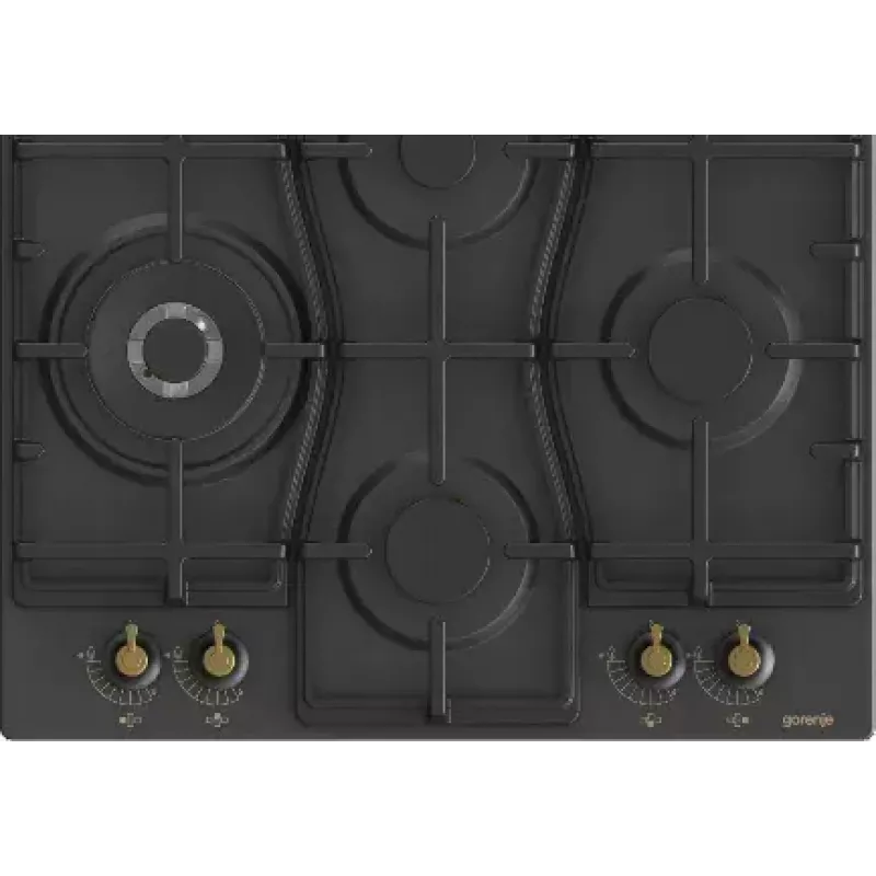 Gorenje GW6D42CLB Kochfeld Schwarz Einbau 60 cm Gas 4 Zone(n)
