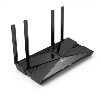 TP-Link AX1800 Dual-Band Wi-Fi 6 Router, Wi-Fi 6 (802.11ax), Dualband (2,4 GHz / 5 GHz), Ethernet LAN, Schwarz, Tischrouter