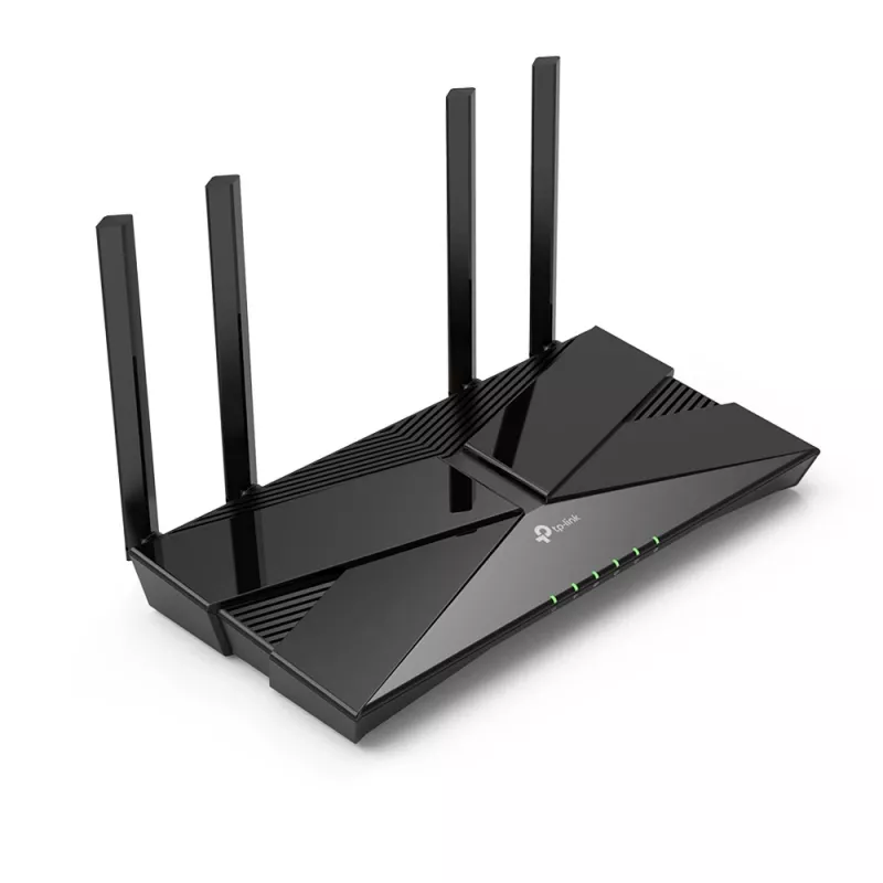 TP-Link AX1800 Dual-Band Wi-Fi 6 Router, Wi-Fi 6 (802.11ax), Dualband (2,4 GHz / 5 GHz), Ethernet LAN, Schwarz, Tischrouter